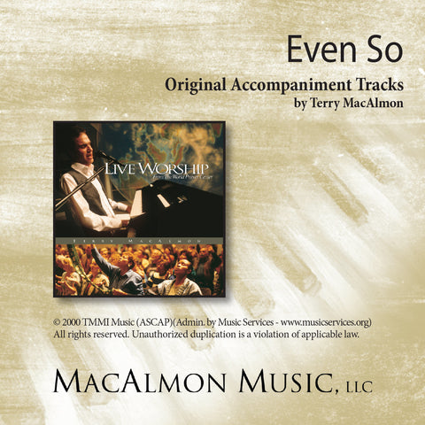 Even So (Accompaniment Tracks Download)